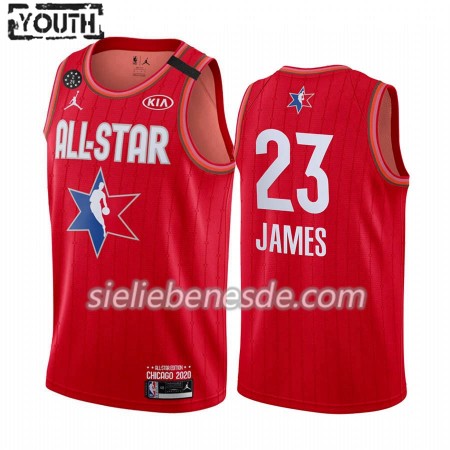 Kinder NBA Los Angeles Lakers Trikot LeBron James 23 2020 All-Star Jordan Brand Rot Swingman